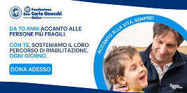 Banner donazione alla Fondazione Don Gnocchi