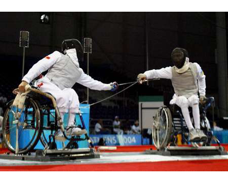 SPORTS > FENCING > WHEELCHAIR FENCING > AIDS